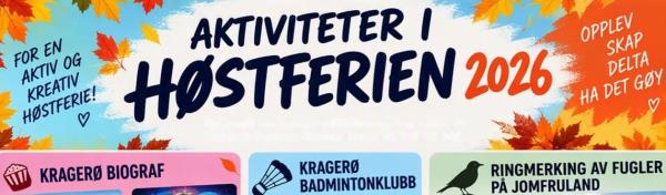 Lenke til artikkel: Spennende høstferieaktiviteter for barn og unge i Kragerø